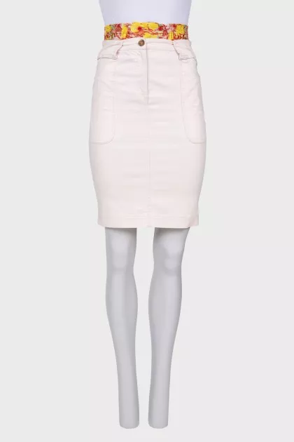 Combination straight skirt