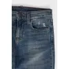 Blue high rise jeans