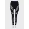 Black patterned leggings