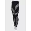 Black patterned leggings