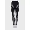 Black patterned leggings