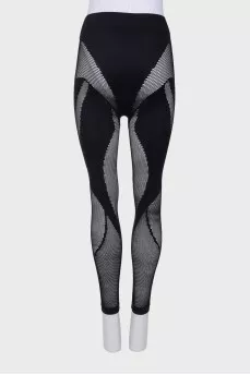 Black patterned leggings