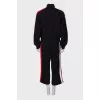 Black tracksuit with tag