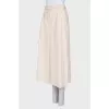 White velvet culottes