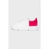 Two tone leather sneakers