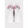Two tone leather sneakers