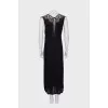 Black maxi dress with tag