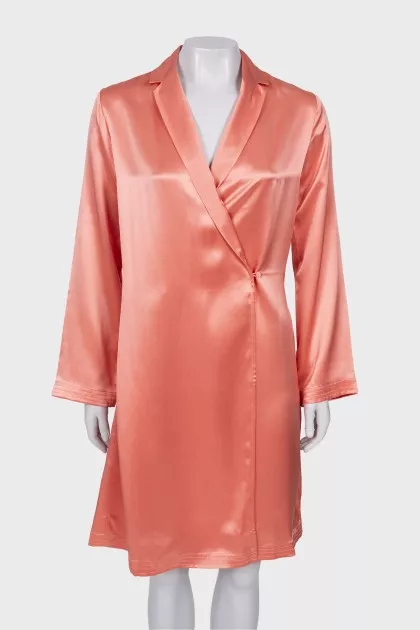Wrap silk dress with tag