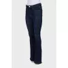 Navy blue flare jeans
