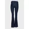 Navy blue flare jeans
