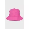 Pink bucket hat made from organic cotton