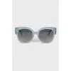 Blue translucent sunglasses