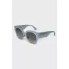 Blue translucent sunglasses
