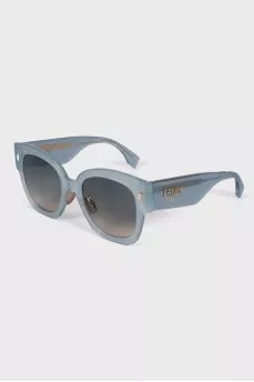 Blue translucent sunglasses