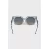 Blue translucent sunglasses