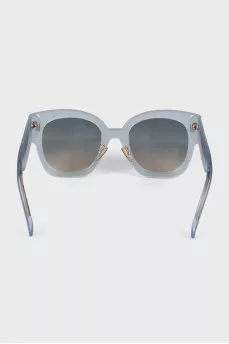 Blue translucent sunglasses