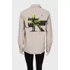 Beige shirt with tag