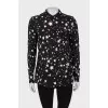 Black print shirt