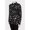 Black print shirt
