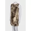 Mini dress in animal print