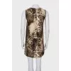 Mini dress in animal print