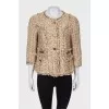Tweed jacket with pockets