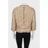 Tweed jacket with pockets