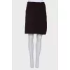 Brown wool skirt
