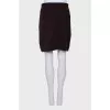 Brown wool skirt