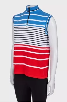 Striped combo top