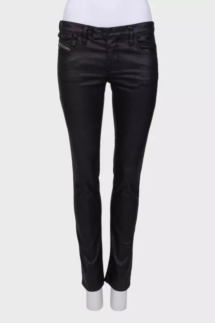 Low rise black jeans