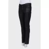 Low rise black jeans