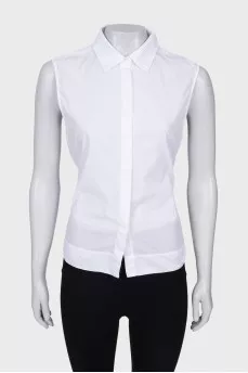 White blouse with ties