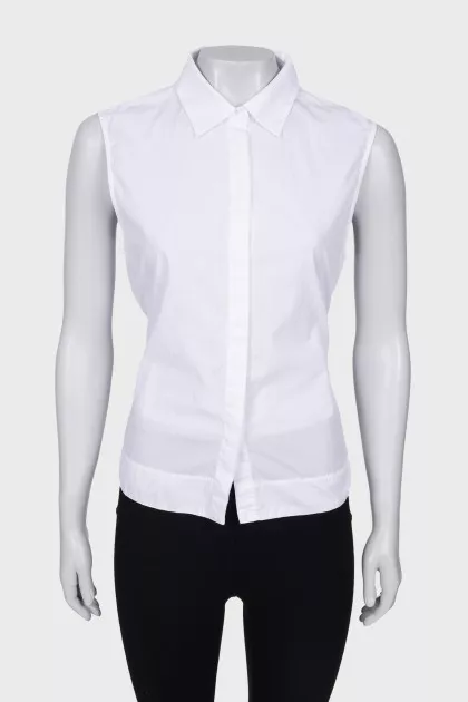 White blouse with ties