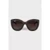 Dark brown print sunglasses