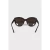 Dark brown print sunglasses