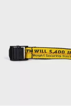 Yellow textile belt