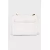 White bag with golden hardware