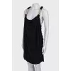 Black mini dress with straps
