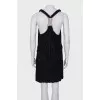 Black mini dress with straps