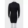 Wool mini dress with tag