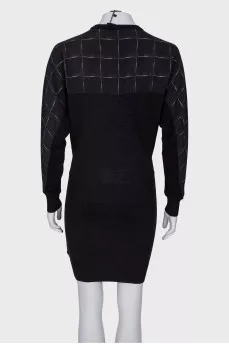 Wool mini dress with tag