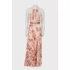 Maxi dress in floral print with lace