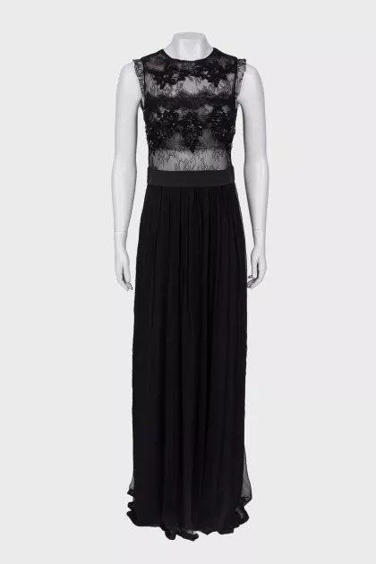 Black maxi dress