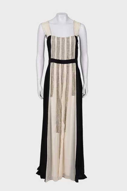 Two tone maxi dress