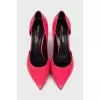 Pink pointed toe pumps