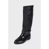 Skull embossed boots