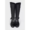 Skull embossed boots