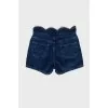 Blue denim shorts
