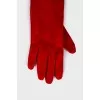 Long suede gloves